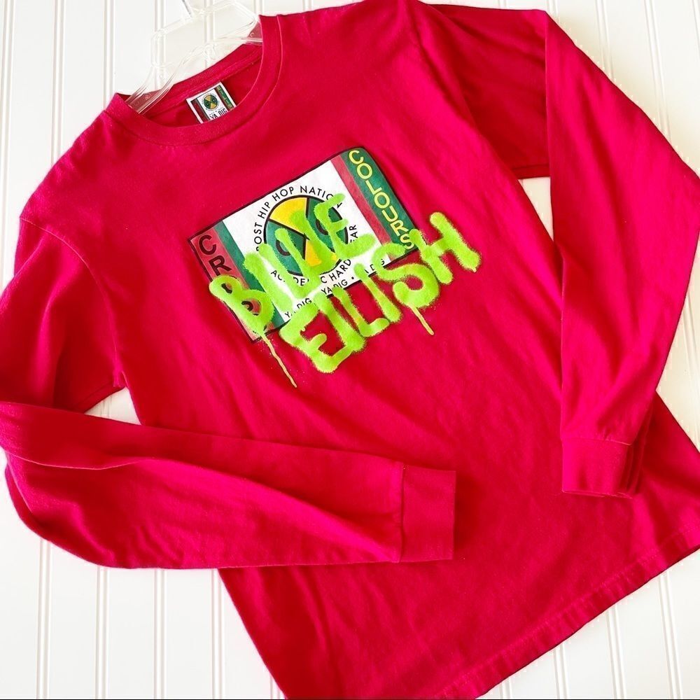 Cross Colours X Billie Eilish Graffiti Long Sleeve Tee - Size Small